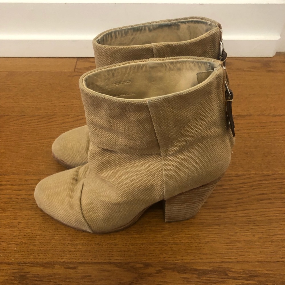 Rag & Bone Newbury Bootie In Tan Canvas - image 2